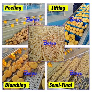 automatic french fries production line