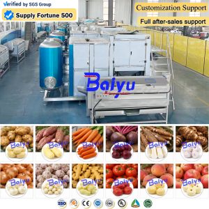 Automatic Root Vegetable Steam Peeling Machine with Stable Continuous Production System