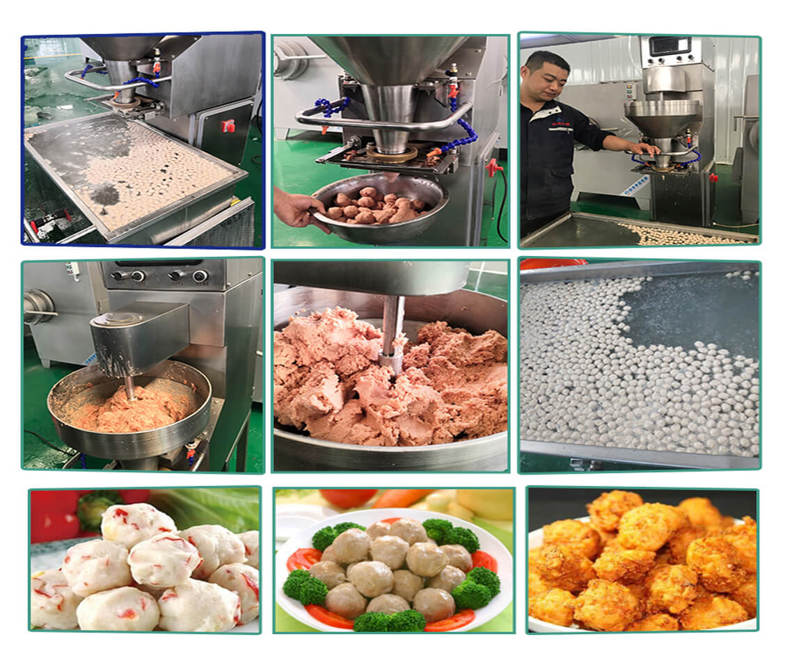meatball processing production line