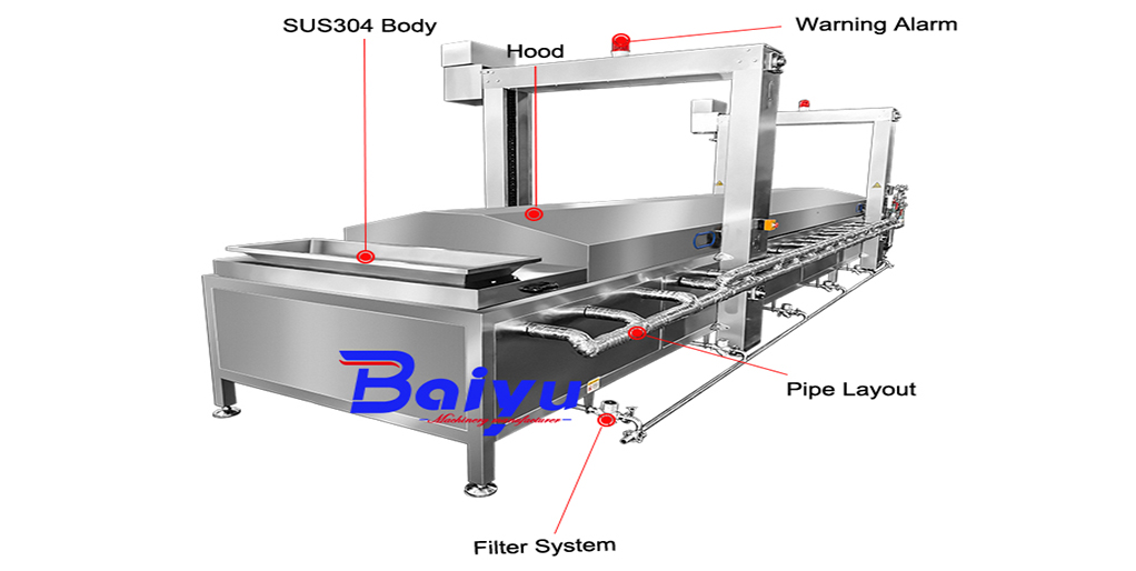 Tunnel Pasteurization Temperature Control water bath pasteurization machine